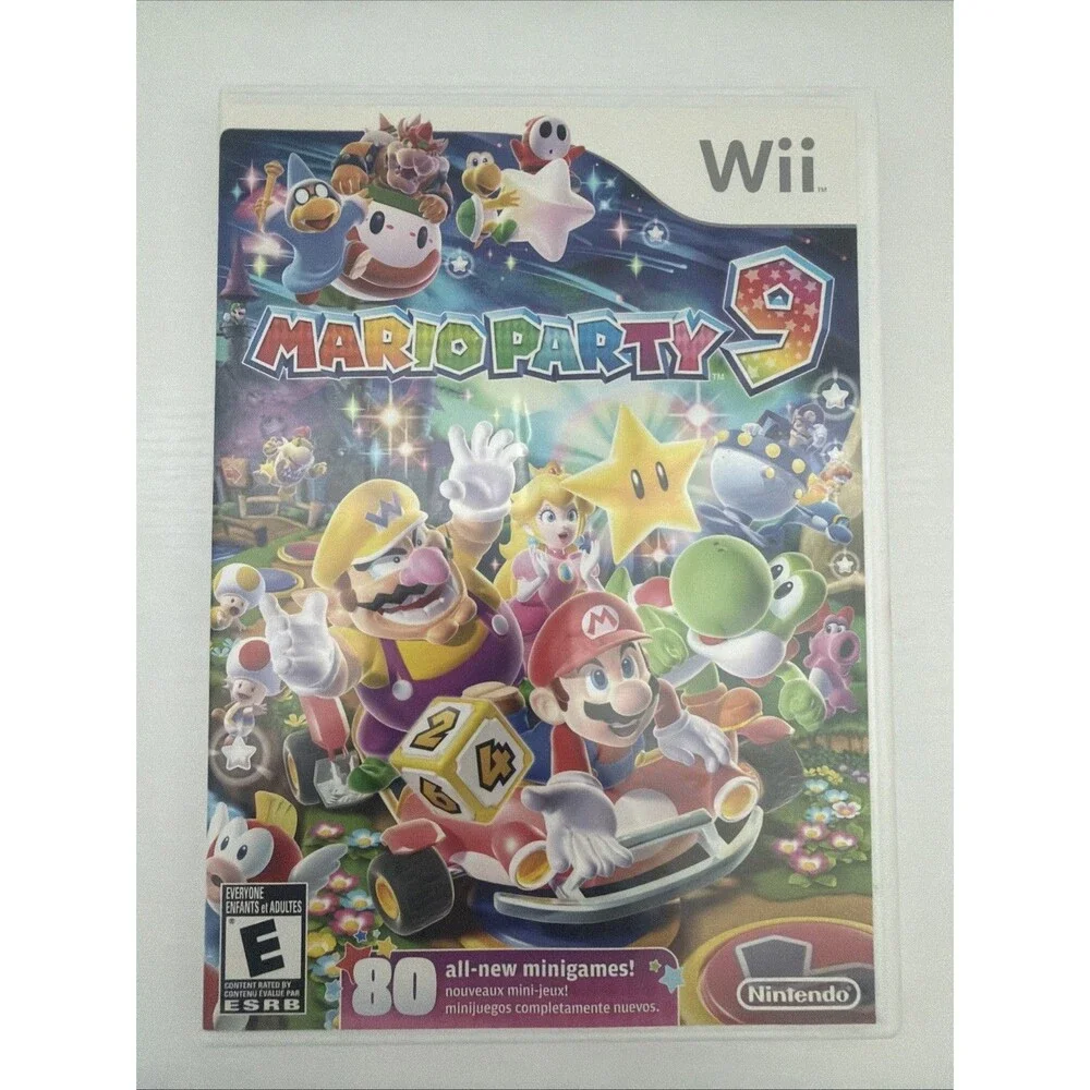 Mario Party 9 - Nintendo Wii - CIB - Complete w/ Inserts - MINT - Tested